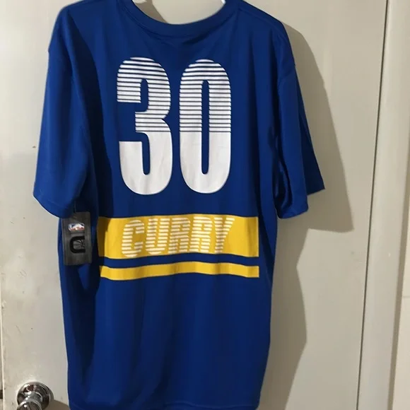 NWT NBA Golden State Warriors #30 Curry Men Blue Jersey Shirt.. Size XL - Picture 2 of 7
